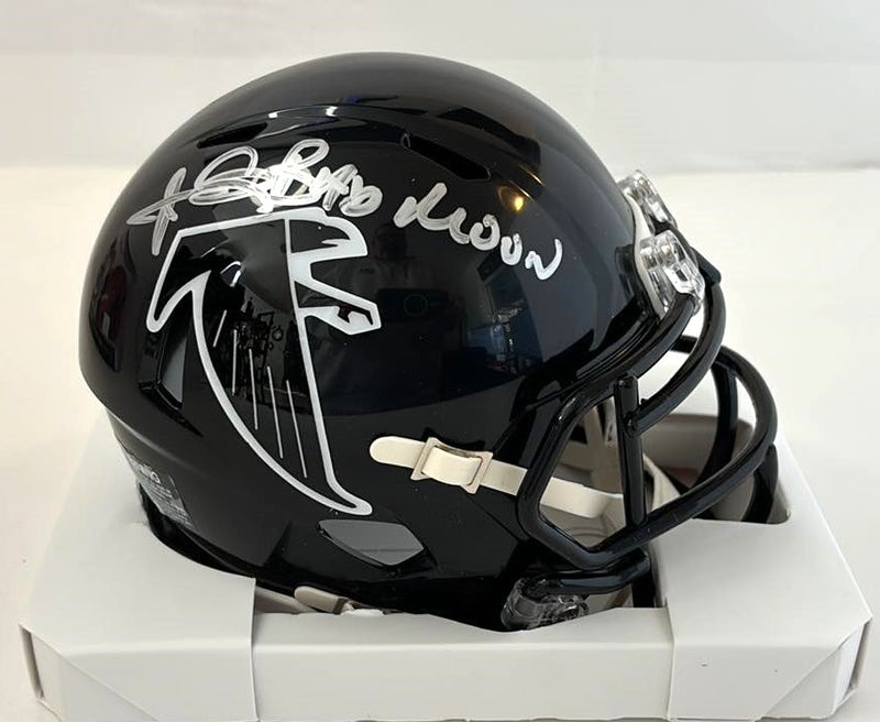 Andre Rison Signed Mini Helmet Bad Moon Script Atlanta Falcons Tristar Certified