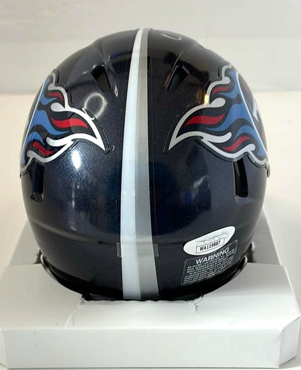 Chris Johnson Signed Speed Mini Helmet Tennessee Titans JSA Certified