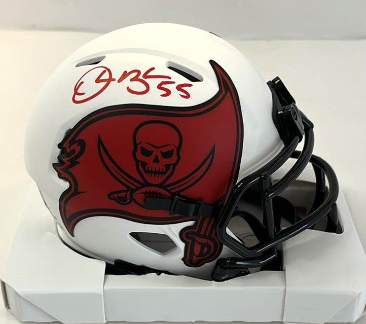 Derrick Brooks Signed Speed Lunar Mini Helmet Tampa Bay Buccaneers Beckett Cert