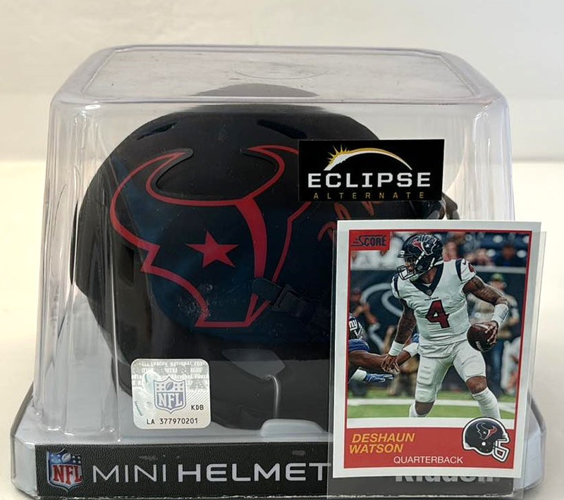 Deshaun Watson Signed Speed Eclipse Mini Helmet Houston Texans Beckett Cert