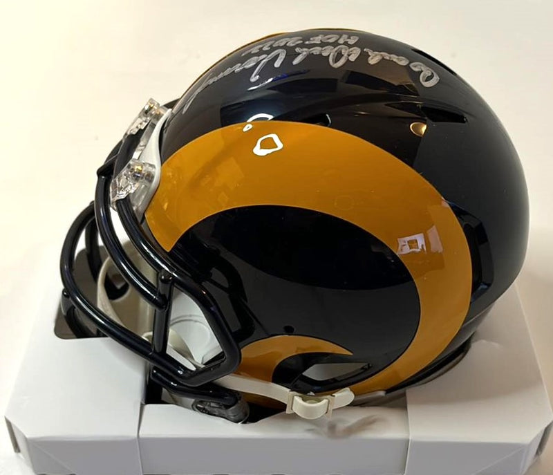 Dick Vermeil Signed Speed Mini Helmet HOF Script St Louis Rams Tristar Certified