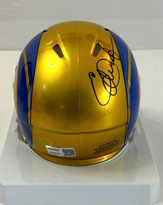 Eric Dickerson Signed Speed Flash Mini Helmet Los Angeles Rams Tristar Certified