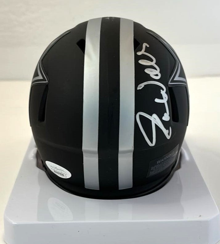 Everson Walls Signed Speed Eclipse Mini Helmet Script Dallas Cowboys JSA Cert