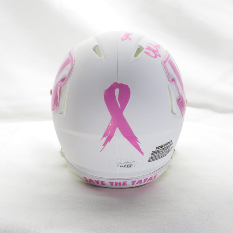 CJ Uzomah Signed Custom BCA Mini Helmet Cincinnati Bengals