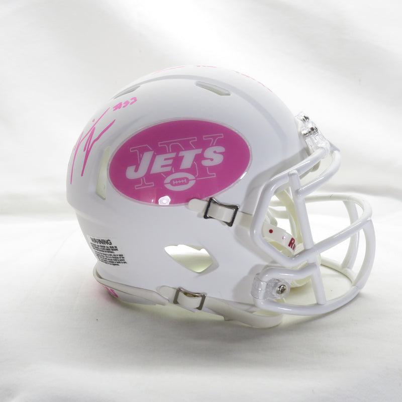 Jermaine Johnson Signed Custom BCA Mini New York Jets with Inscription