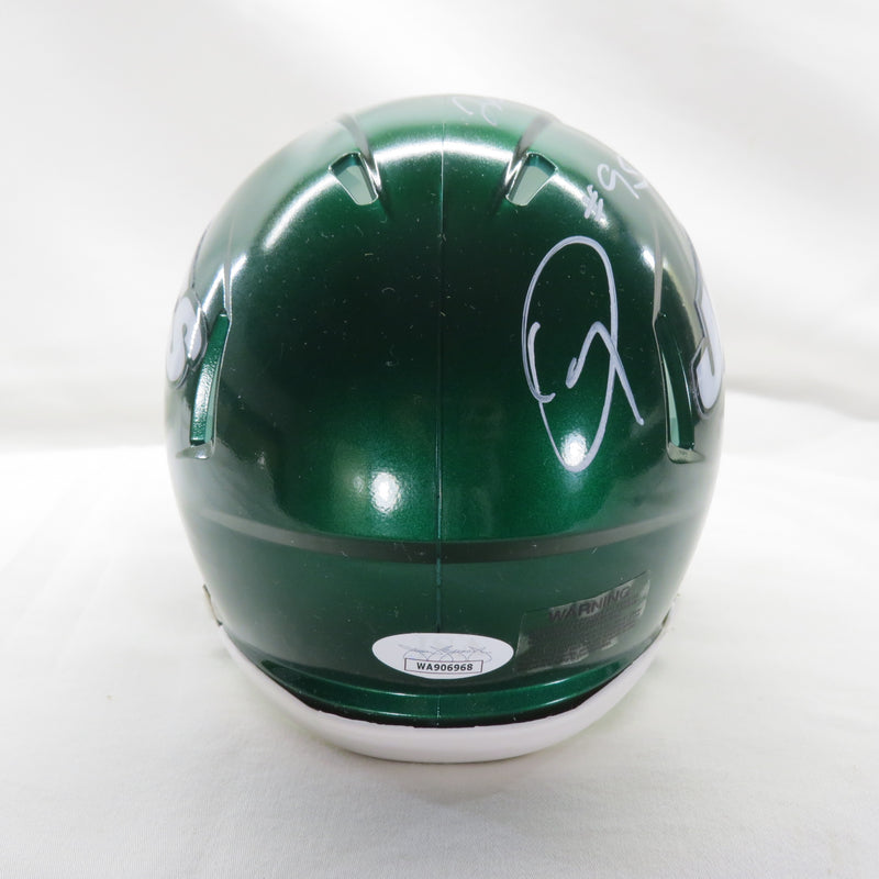 Quinnen Williams and Quincey Williams Signed Riddell Speed Mini New York Jets