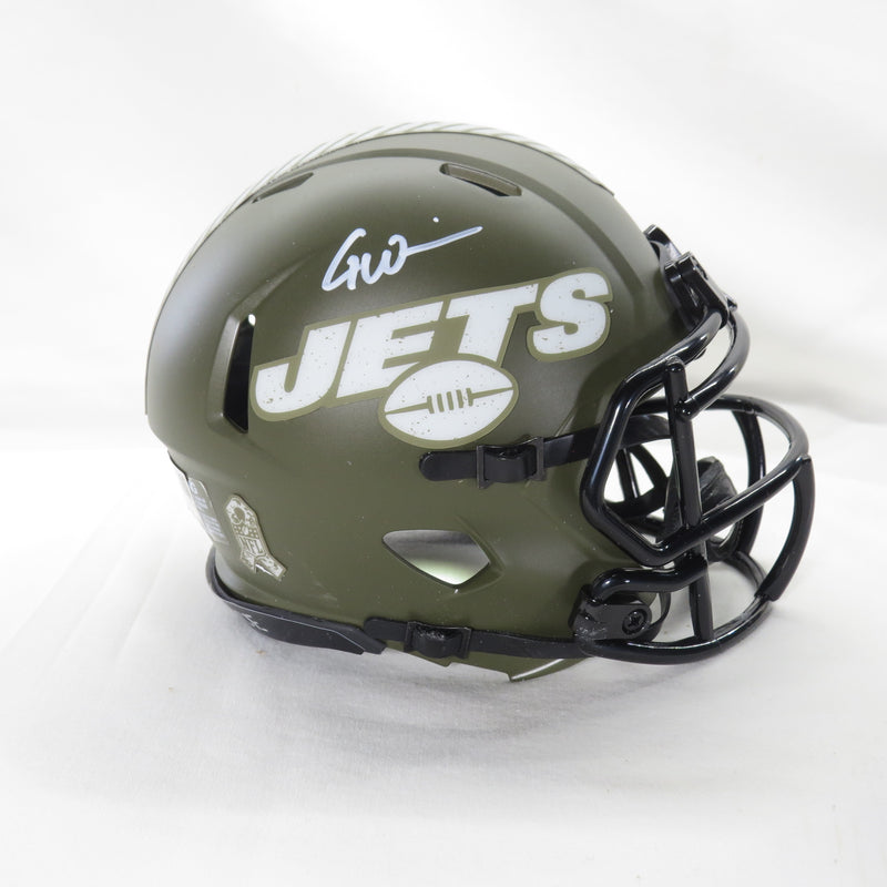 Garrett Wilson Signed Riddell STS Mini New York Jets