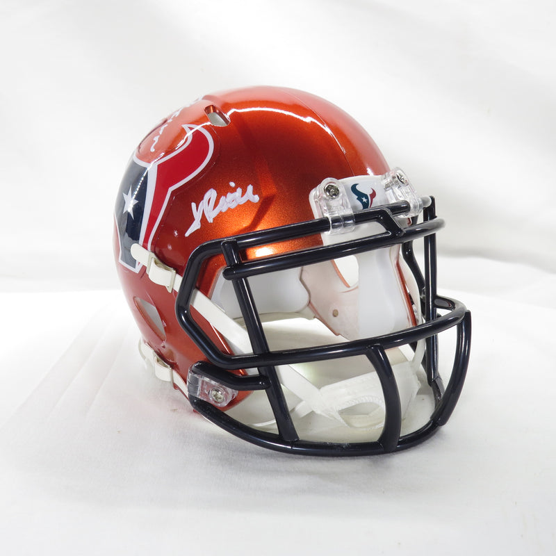 Jalen Pitre Signed Mini Helmet Alternate w Homegrown Houston Texans