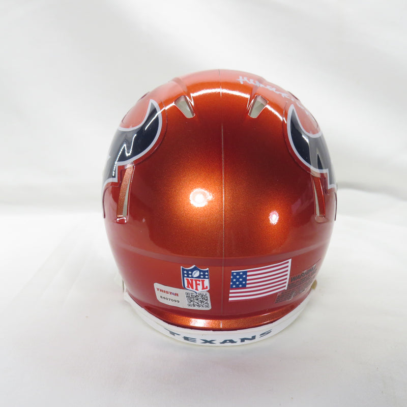 Jalen Pitre Signed Mini Helmet Alternate w Homegrown Houston Texans