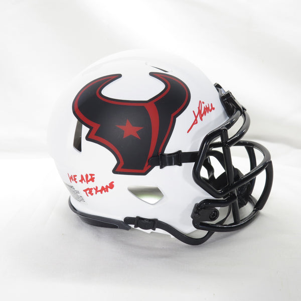 Jalen Pitre Signed Mini Helmet Lunar Rookie w We All  Texans Houston Texans