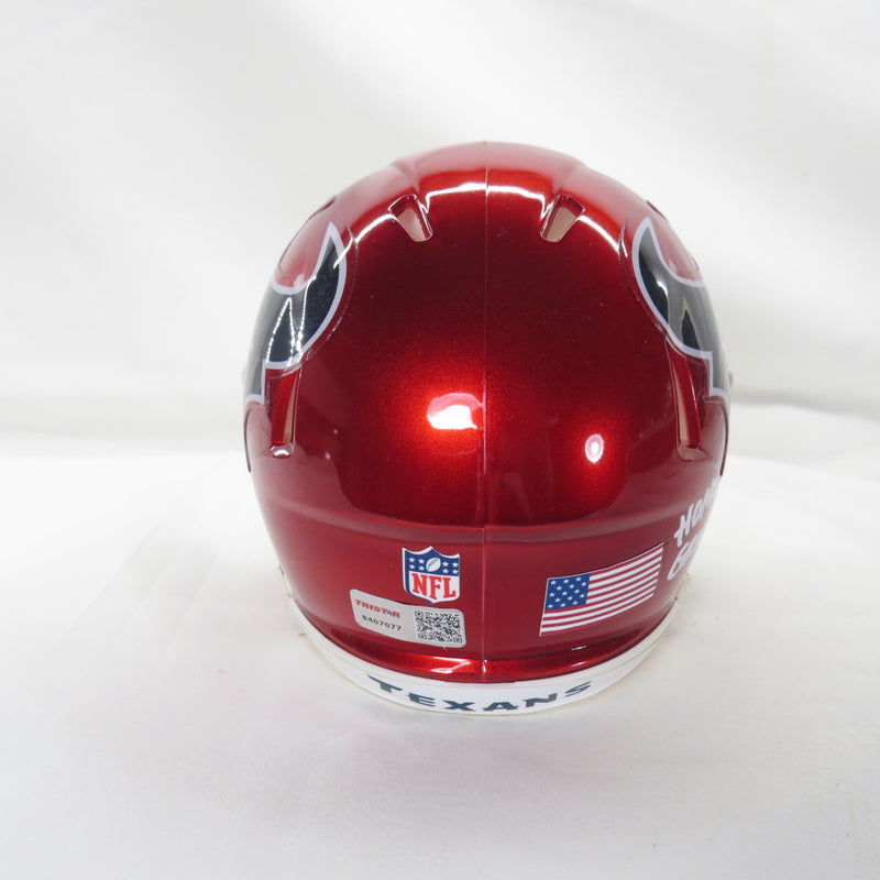 Jalen Pitre Signed Mini Helmet Flash w Homegrown Houston Texans