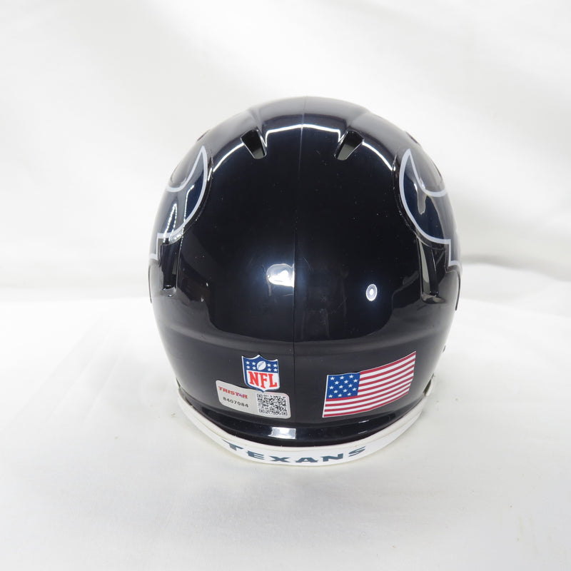 Jalen Pitre Signed Mini Helmet Speed Houston Texans