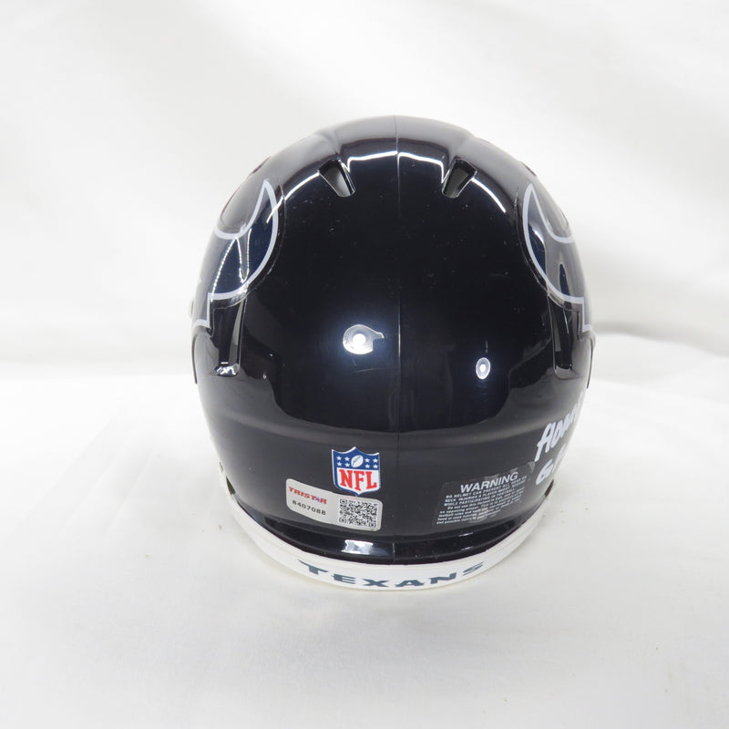 Jalen Pitre Signed Mini Helmet Speed w Homegrown Houston Texans