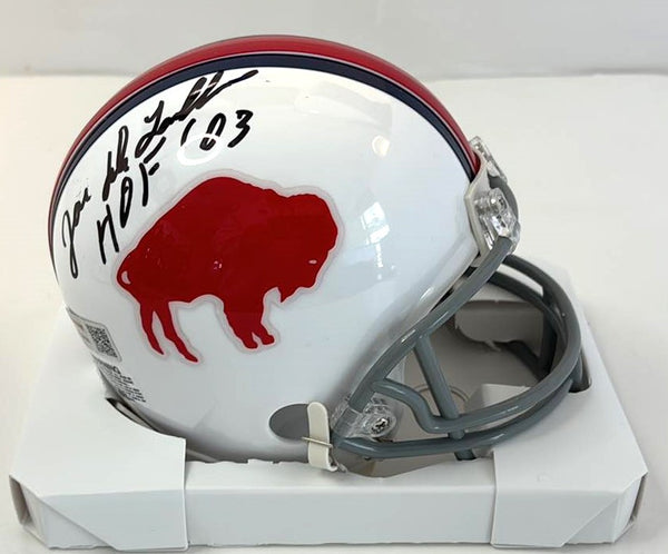 Joe Delamielleure Signed Mini Helmet HOF 03 Script Buffalo Bills Tristar Cert