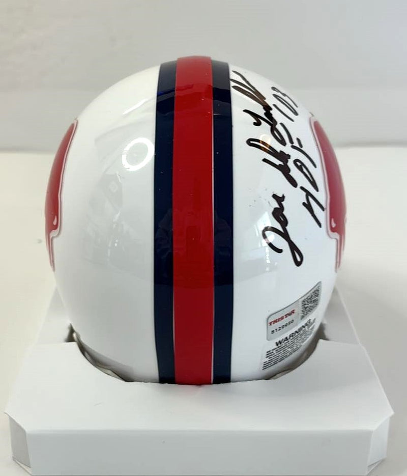 Joe Delamielleure Signed Mini Helmet HOF 03 Script Buffalo Bills Tristar Cert