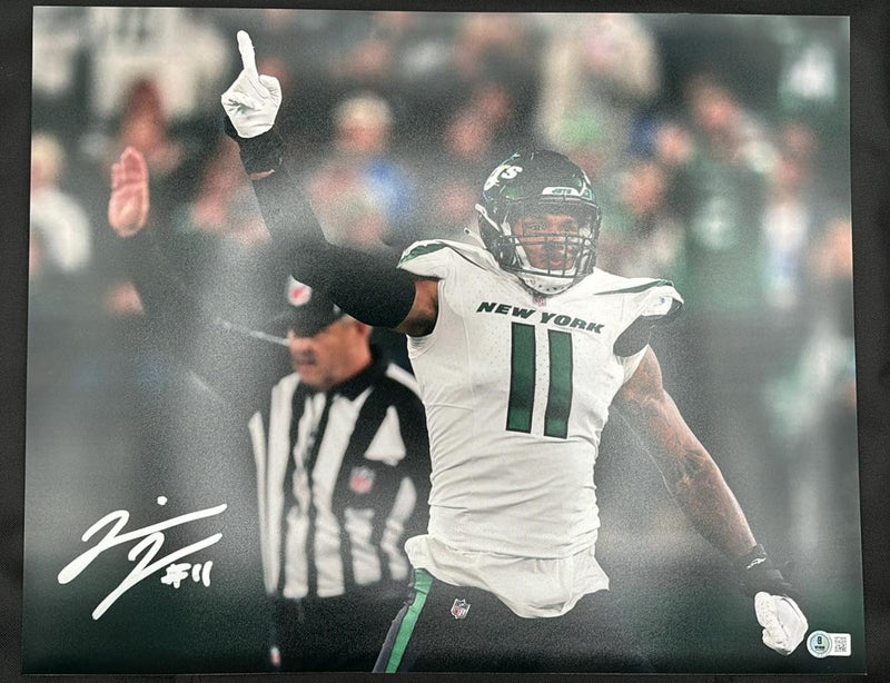 Jermaine Johnson Signed 16x20