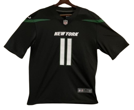 Jermaine Johnson Signed Custom Black Jersey New York Jets Beckett Certified