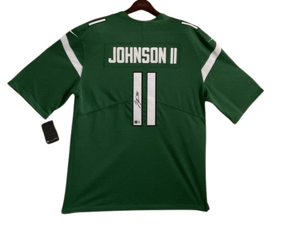 Jermaine Johnson Signed Custom Green Jersey New York Jets Beckett Certified