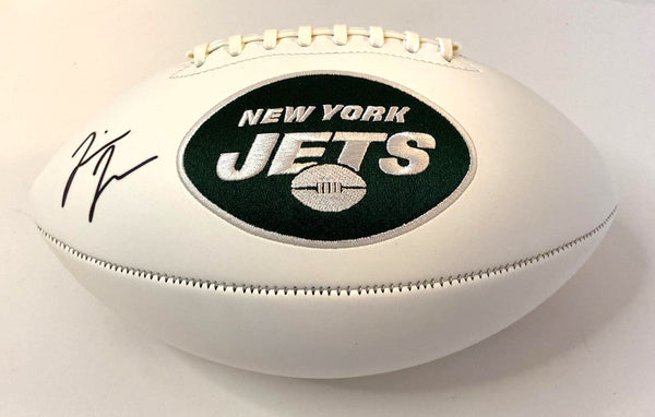 Jermaine Johnson Signed Football White Panel Football New York Jets