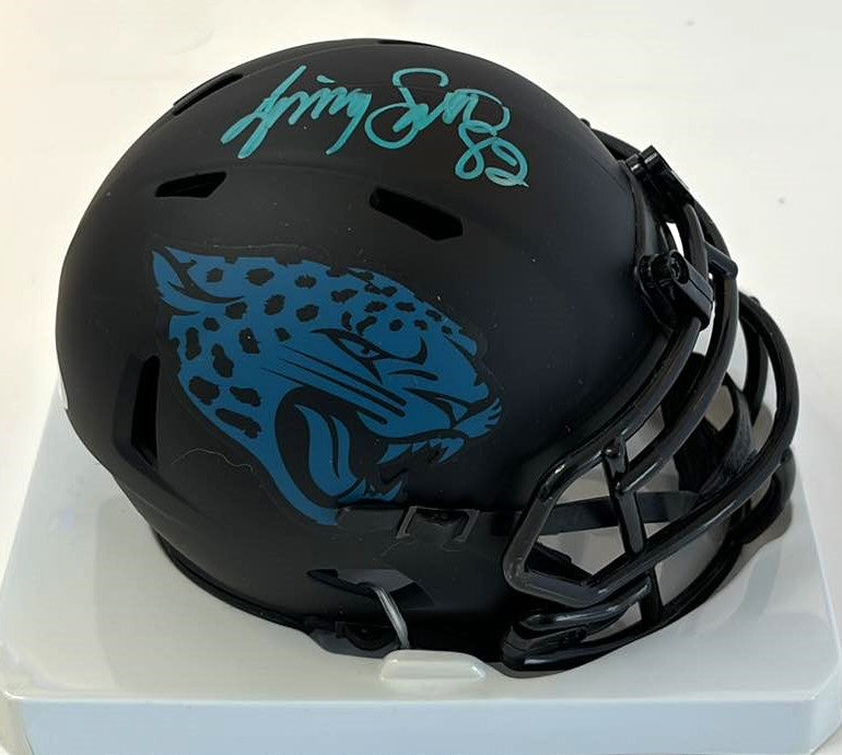 Jimmy Smith Signed Speed Eclipse Mini Helmet Jacksonville Jaguars PSA Certified