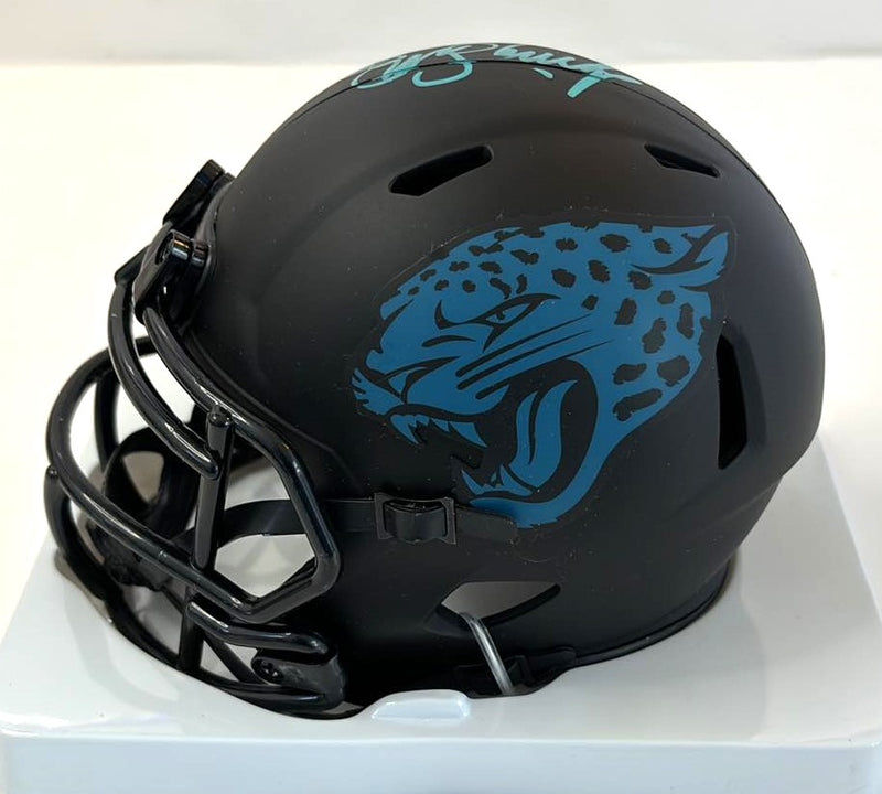 Jimmy Smith Signed Speed Eclipse Mini Helmet Jacksonville Jaguars PSA Certified