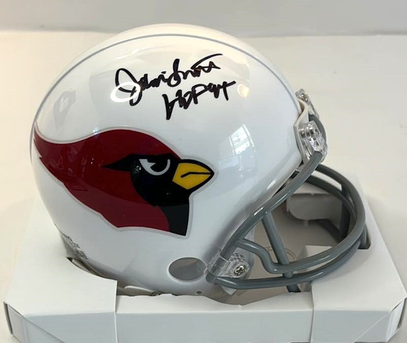 Jackie Smith Signed Mini Helmet HOF 94 Script Arizona Cardinal Tristar Certified