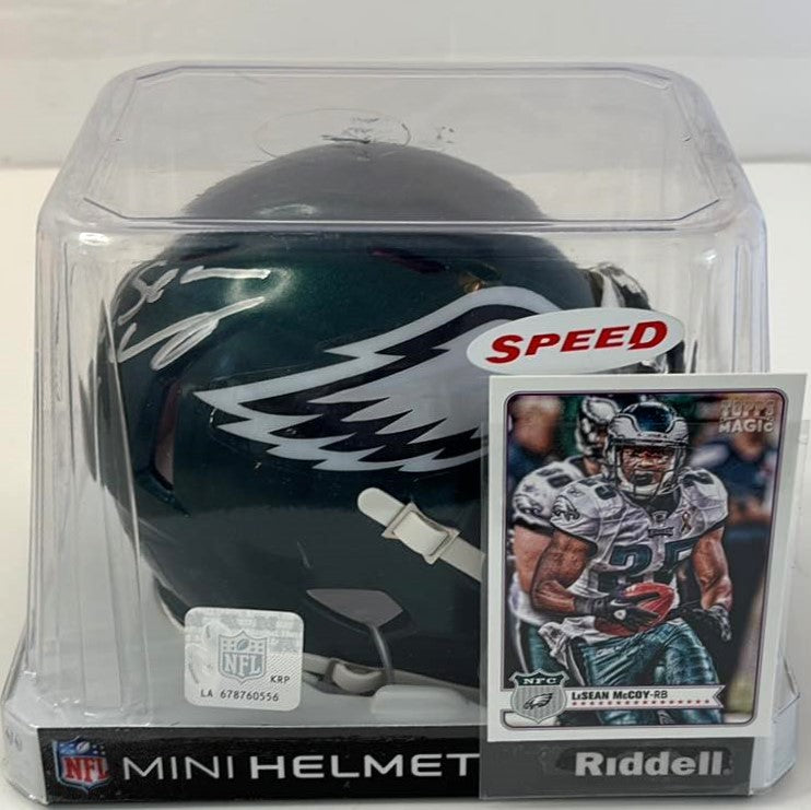 LeSean McCoy Signed Speed Mini Helmet Philadelphia Eagles Tristar Certified