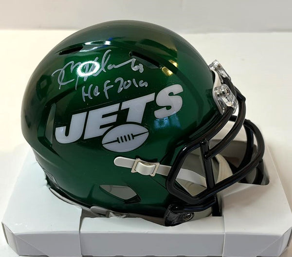 Kevin Mawae Signed Speed Mini Helmet HOF 2019 Script New York Jets JSA Cert