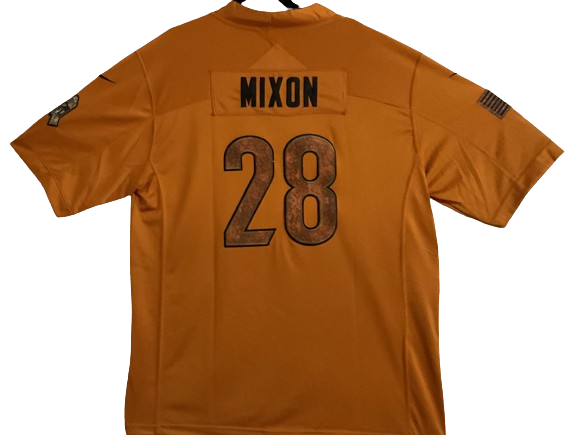 Joe Mixon Unsigned Custom Burnt Orange Jersey Cincinnati Bengals