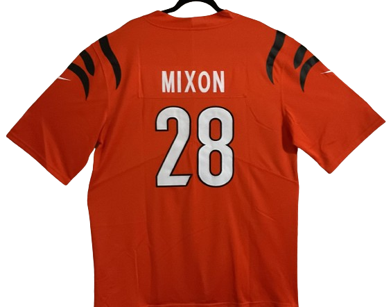 Joe Mixon Unsigned Custom Orange Jersey Cincinnati Bengals