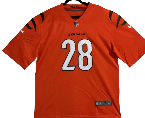 Joe Mixon Unsigned Custom Orange Jersey Cincinnati Bengals