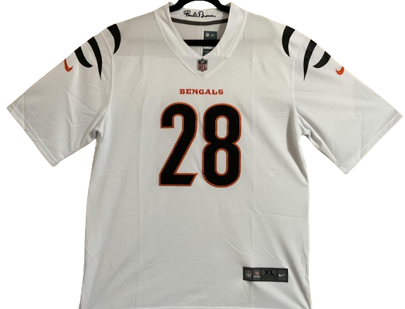 Joe Mixon Unsigned Custom White Jersey Cincinnati Bengals