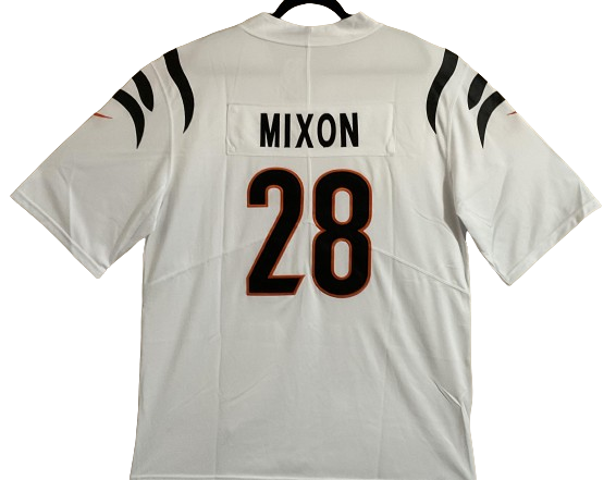 Joe Mixon Unsigned Custom White Jersey Cincinnati Bengals