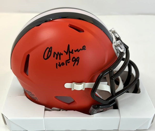 Ozzie Newsome Signed Speed Mini Helmet HOF 99 Script Cleveland Browns Tristar