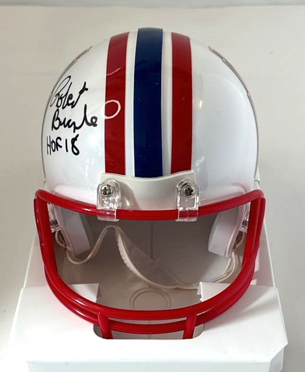 Robert Brazile Signed Mini Helmet HOF 18 Script Houston Oilers Tristar Certified