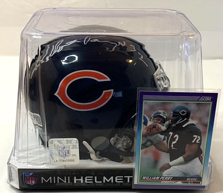 William Perry Signed Mini Helmet Chicago Bears Tristar Certified