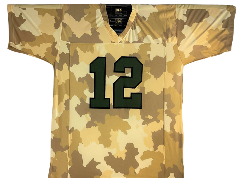 Seattle Seahawks Unsigned Custom Desert Camo 12th Man Jersey