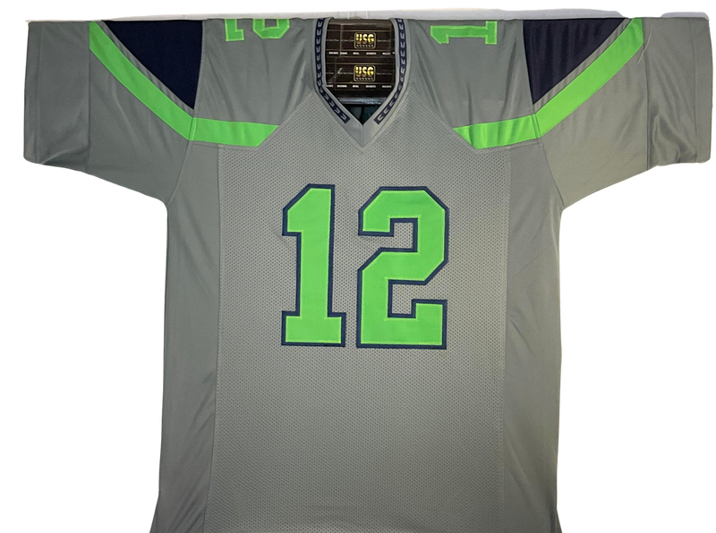 Seattle Seahawks Unsigned Custom Gray 12th Man Jersey