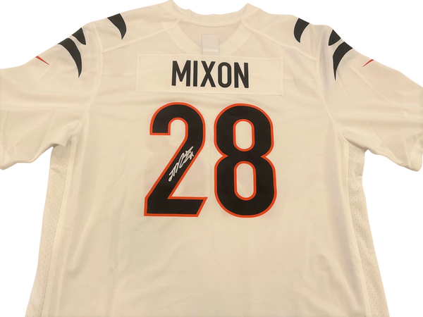 Joe Mixon Signed White Away Nike Game Jersey Cincinnati Bengals
