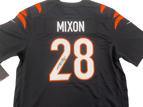 Joe Mixon Signed Black Home Nike Game Jersey Cincinnati Bengals