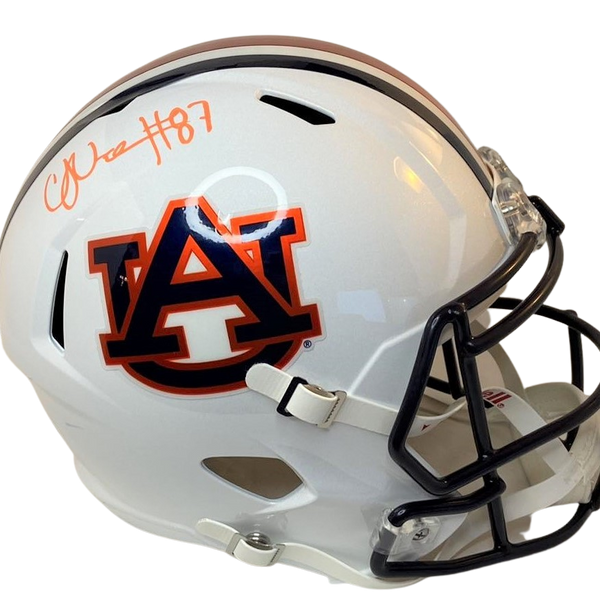 CJ Uzomah Signed Speed  Replica Auburn Tigers - Orange Ink