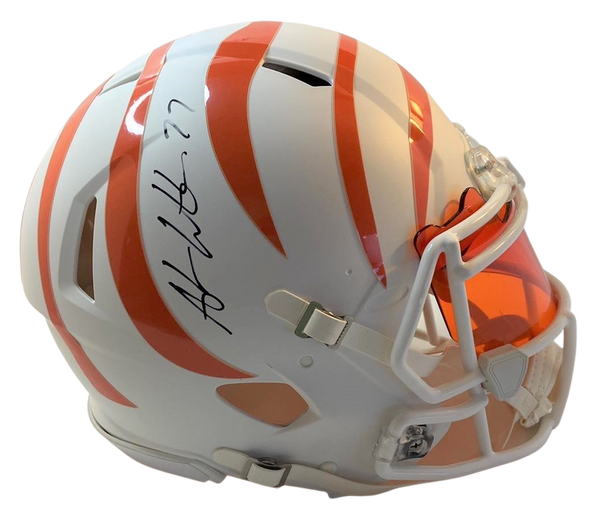 Andrew Whitworth Signed Lunar - Orange Stripes  Authentic Cincinnati Bengals