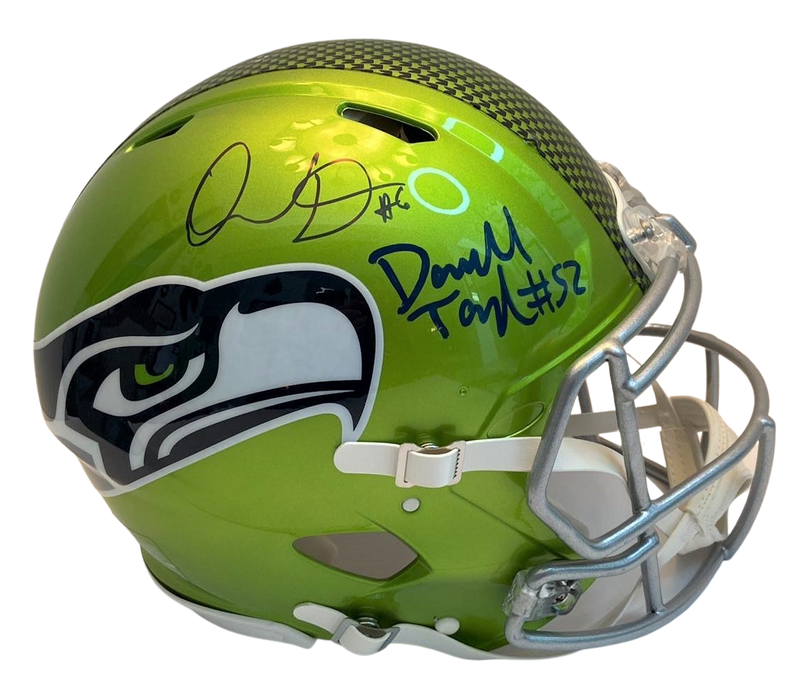 Quandre Diggs & Darrell Taylor Signed Flash  Authentic Seattle Seahawks