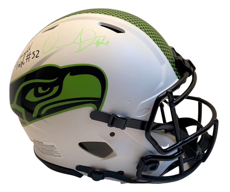 Quandre Diggs & Darrell Taylor Signed Lunar  Authentic Seattle Seahawks