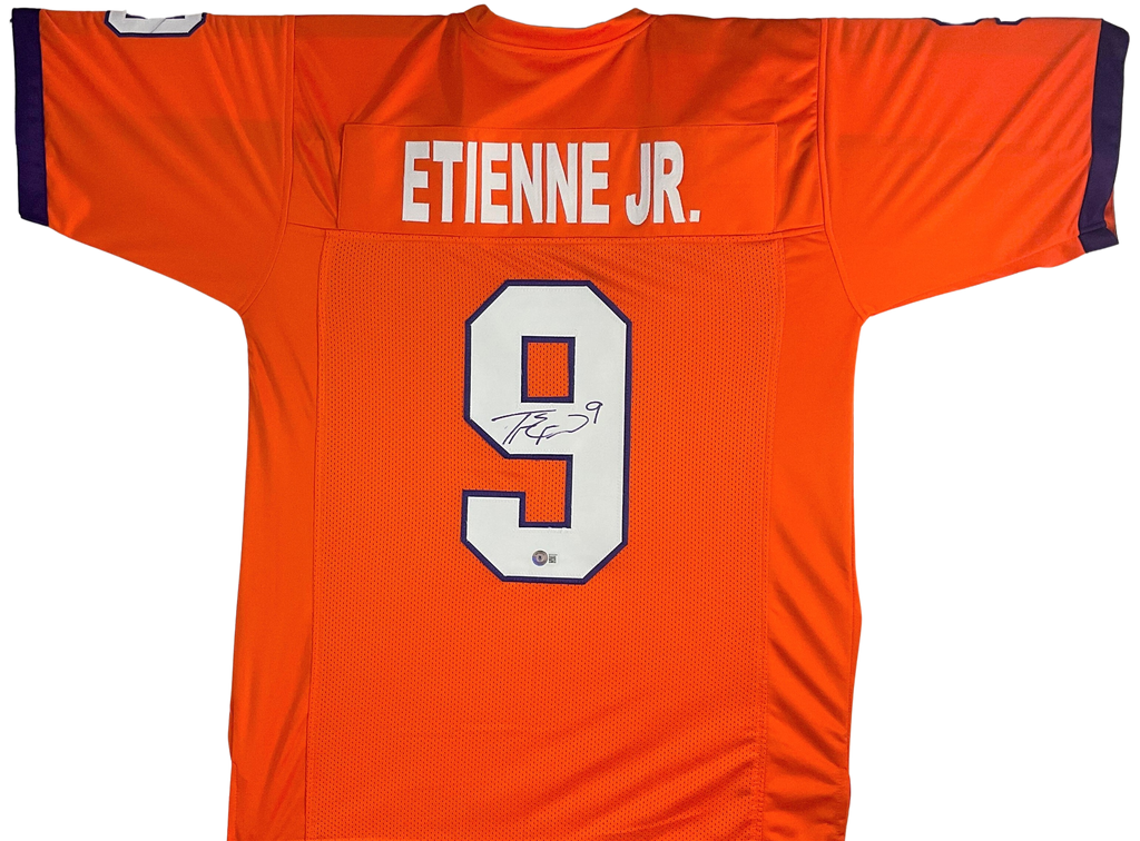 Clemson Tigers Jersey #9 Travis Etienne Jr College Football Orange