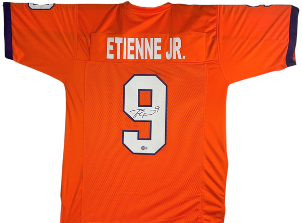 Travis Etienne Custom Jersey Orange Clemson