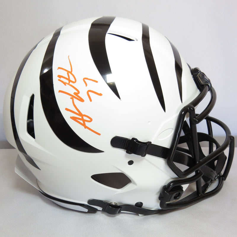 Andrew Whitworth Signed Lunar - Black Stripes  Authentic Cincinnati Bengals