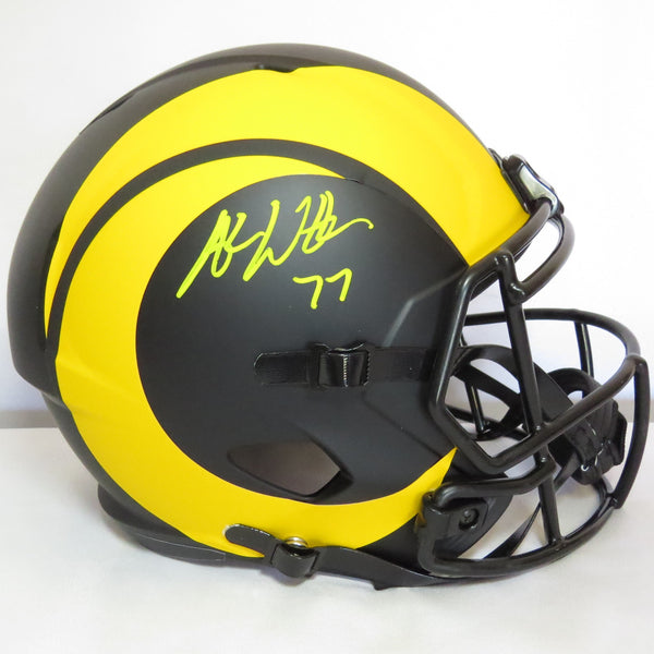 Andrew Whitworth Signed Eclipse  Replica Los Angeles Rams