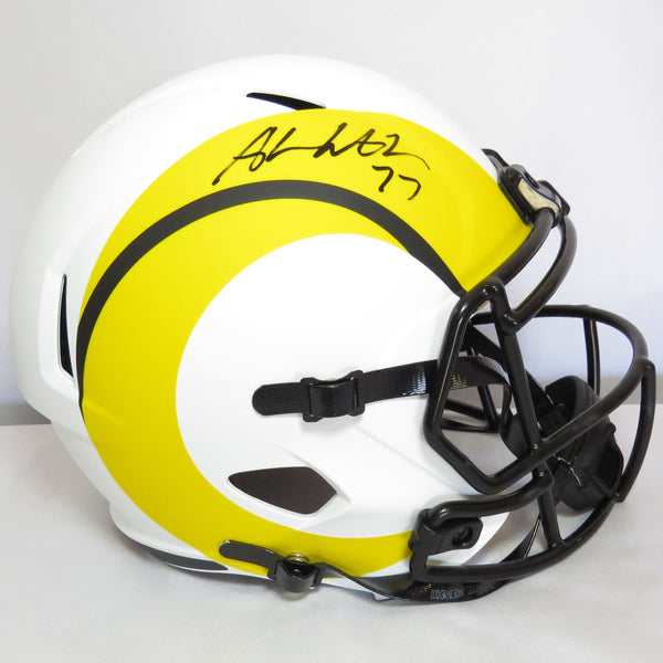 Andrew Whitworth Signed Lunar  Replica Los Angeles Rams