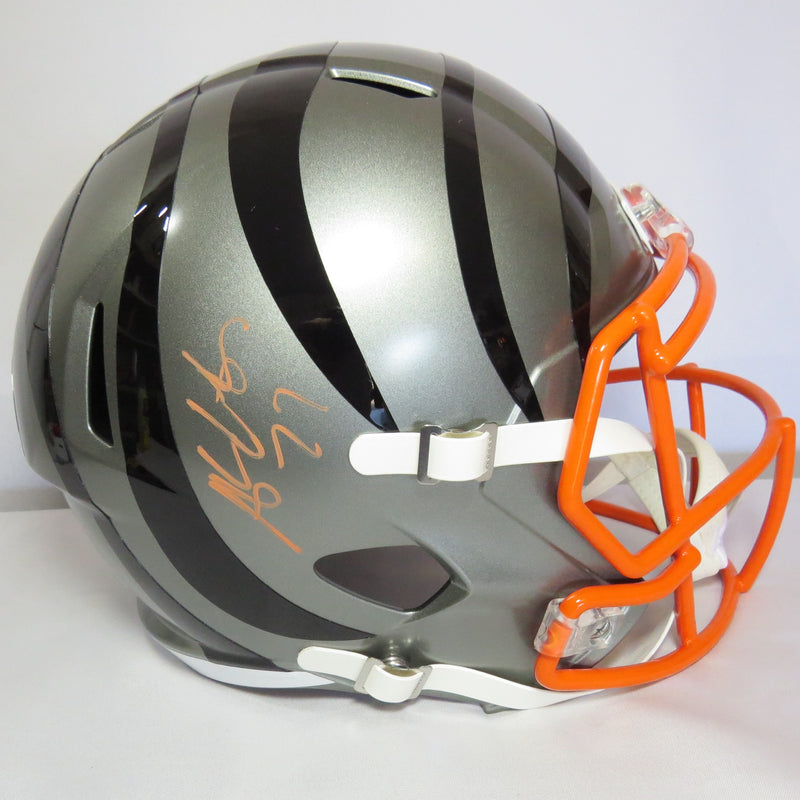 Andrew Whitworth Signed Flash  Replica Cincinnati Bengals